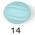 Muntgroene magnetische hoofddoek speld ovaal golvend sterk magneet kleding accessoire - 14#