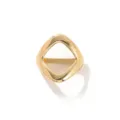 Anello per foulard in seta geometrico dorato, elegante fibbia per scialle in metallo donna. - 6# Oro