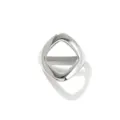 Fibbia per sciarpa geometrica in metallo argentato, clip minimalista per scialle quotidiano. - 6# Argento