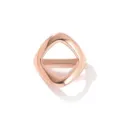 Fibbia Foulard Seta Geometrica Oro Rosa Clip Sciarpa Semplice Moda Anello Accessorio - 6# Oro Rosa