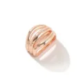 Elegante fibbia per sciarpa multi-anello in oro rosa, design chic per ogni occasione. - 7# Oro Rosa