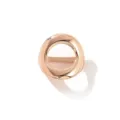 Fibbia per sciarpa rotonda minimalista oro rosa clip scialle versatile accessorio moda - 8# Oro Rosa