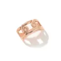 Elegante anello per sciarpa geometrico in oro rosa per foulard e accessori moda da donna - 9# Oro Rosa