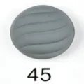 Grijze magnetische gesp voor sjaals, metalen sluiting met golvend ontwerp variant 45. - Code 45