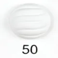 Witte ronde magnetische hoofddoekspeld met golvende lijnstructuur, artikelnummer 50. - 50# Wit