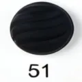 Zwarte ovale magneetknop voor sjaalclip, sterke magnetische hijab sluiting accessoire 51 - 51# Zwart