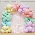 Σετ Αψίδα Μπαλονιών Macaron Διακόσμηση Πάρτι για Γενέθλια και Γάμο Διακόσμησης - Σετ Γιρλάντας Αψίδας Μπαλονιών Παστέλ