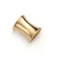 Anello per foulard in metallo liscio dorato fibbia clessidra minimalista accessorio donna - 3# Oro