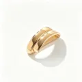 Fibbia per sciarpa curva liscia e minimalista alla moda in metallo per donne di tutti i giorni. - 12# Oro