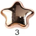 Clip per sciarpa magnetica stella oro rosa, spilla elegante accessoria variante 3. - 3# Oro Rosa