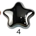 Fibbia per sciarpa a stella a cinque punte stile 4, chiusura magnetica senza cuciture. - 4# Canna di Fucile