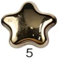 Gold star magnetic scarf buckle variant 5, seamless pinless hijab clip accessory. - 5# Light Coffee