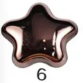 Star magnetic scarf buckle, rose gold metallic hijab clip, seamless magnetic brooch pin. - 6# Dark Coffee