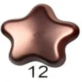 Brown five-pointed star magnetic scarf buckle, seamless fashion accessory variant 12. - 12# Matte Dark Coffee