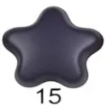 Star shaped magnetic scarf clip, dark color variant number 15, convenient clothing accessory. - 15#