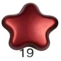Red matte five-pointed star magnetic scarf buckle, seamless clothing accessory variant 19. - 19#