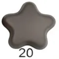 Star magnetic scarf clip variant 20 dark grey matte finish brooch hijab button accessory - 20#