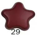 Burgundy star magnetic scarf buckle, seamless design variant accessory item for women fashion. - Code 29