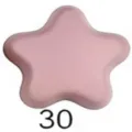 Pink five-pointed star magnetic scarf buckle, seamless fashion hijab accessory clip. - Code 30