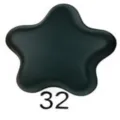Black star magnetic scarf buckle variant 32, sleek minimalist clothing accessory clasp. - Code 32