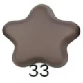 Brown five-pointed star magnetic scarf buckle strong magnet clothing fashion accessory 33 - Code 33
