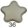 Five-pointed star magnetic scarf buckle accessory in stylish gray green color, item 36 - 36#