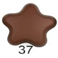 Brown star magnetic scarf buckle accessory, sleek minimalist brooch clip variant style. - 37#