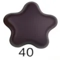 Five-pointed star magnetic scarf buckle dark variant 40 fashion apparel accessory - 40#