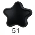 Black star magnetic scarf clip, seamless brooch buckle for shawl, stylish clothing accessory. - 51# Black