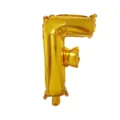 Gold letter F foil balloon, 32 inch metallic party decoration for birthday wedding - Letter F / Gold