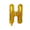 32-Inch Gold Letter H Foil Balloon, Metallic Letter Balloon for Party Wedding Decor - Letter H / Gold