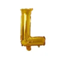 32-Inch Gold Letter L Foil Balloon for Birthday Party and Wedding Scene Decoration SKU - Letter L / Gold