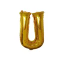 32 Inch Gold Letter U Foil Balloon for Birthday Party & Wedding Scene Decorations - Letter U / Gold