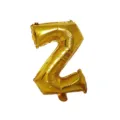 Gold foil letter Z balloon for birthday party wedding venue decoration celebration - Letter Z / Gold