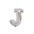 Silver letter J foil balloon for birthday party wedding decoration event backdrop setup supplies - Letter J / Silver
