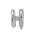 Silver letter H foil balloon for birthday party wedding decoration 32 inch variant - Letter H / Silver