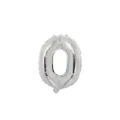 Silver foil letter balloon letter O silver color party wedding decoration backdrop. - Letter O / Silver