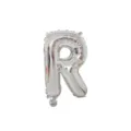 Silver letter R foil balloon for birthday party wedding decoration and event backdrop 32 inch - Letter R / Silver