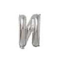 Silver letter M foil balloon for birthday party wedding decorations 32 inch helium mylar balloon - Letter N / Silver