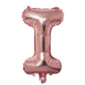 Rose gold foil letter balloon for birthday party and wedding decoration setup, letter I. - Letter I / Rose Gold