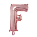 Pink letter F foil balloon for birthday party wedding decoration celebration event supplies. - Letter F / Rose Gold