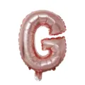 Rose gold letter G foil balloon for birthday party and wedding celebration decoration events. - Letter G / Rose Gold