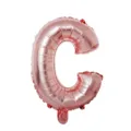 Rose Gold Letter C Foil Balloon Metallic Letter Balloon for Birthday Party Wedding Decoration - Letter C / Rose Gold