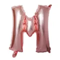 Rose gold letter M foil balloon for birthday party wedding venue decoration supplies - Letter M / Rose Gold