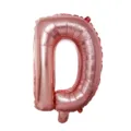 Rose gold letter D foil balloon for birthday party and wedding decoration event layout supplies - Letter D / Rose Gold