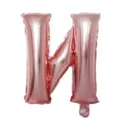 Rose gold foil letter balloon for birthday party wedding decoration celebration events. - Letter N / Rose Gold
