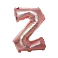 Rose gold letter Z foil balloon for birthday wedding party celebration event decoration supplies. - Letter Z / Rose Gold