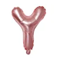 Rose gold letter Y foil balloon for birthday party wedding venue decor and celebration props. - Letter Y / Rose Gold