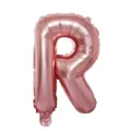 Rose gold letter R foil balloon for birthday party wedding venue decoration supplies. - Letter R / Rose Gold