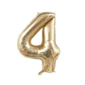 40 inch gold number 4 foil balloon for kids birthday party celebration decoration and event layout - Number 4